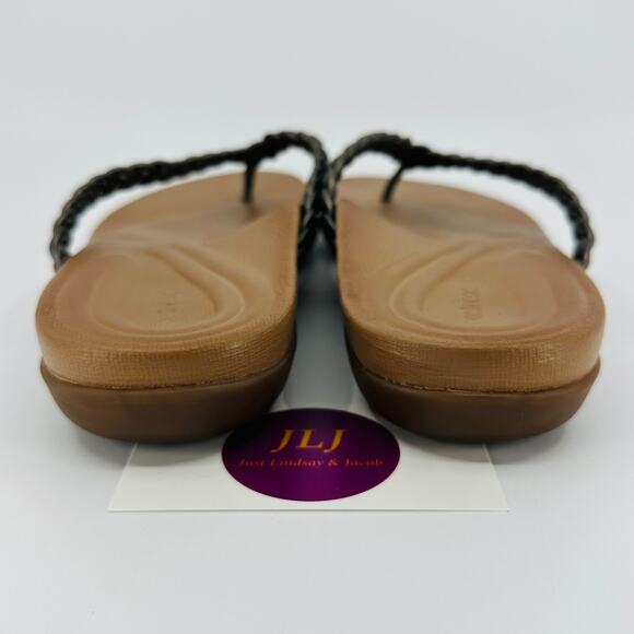 Aetrex Women's Rachel Support Comfort Thong Sandals Pewter Size 38 EU/ 7.5-8 US - Picture 9 of 14